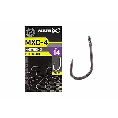 FOX Matrix MXC-4 X-Strong Eyed Hook Barbless Größe 16 GHK141 Schonhaken Haken Stipphaken Hooks FOX Matrix MXC-4 X-Strong Eyed Hook Barbless Größe 16 GHK141 Schonhaken Haken Stipphaken Hooks von Matrix
