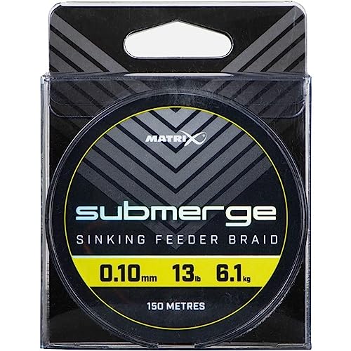 Fox Matrix Submerge Feeder Braid 150m - Reederschnur sinkend zum Feederangeln, Geflochtene Schnur zum Feederfischen, Feeder Schnur, Durchmesser/Tragkraft:0.10mm / 6.16kg Tragkraft Fox Matrix Submerge Feeder Braid 150m - Reederschnur sinkend zum Feederangeln, Geflochtene Schnur zum Feederfischen, Feeder Schnur, Durchmesser/Tragkraft:0.10mm / 6.16kg Tragkraft von Matrix