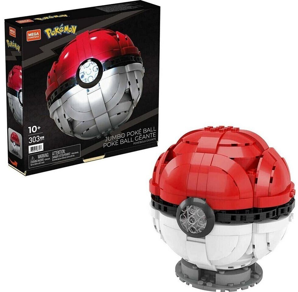 Mattel® Konstruktions-Spielset Mega Construx Pokémon Jumbo Poke Ball Pokemon (HBF53), (303 St) von Mattel®