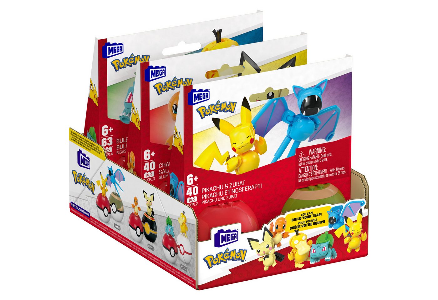 Mattel® Konstruktionsspielsteine MEGA Pokémon Poke Ball Collection von Mattel®