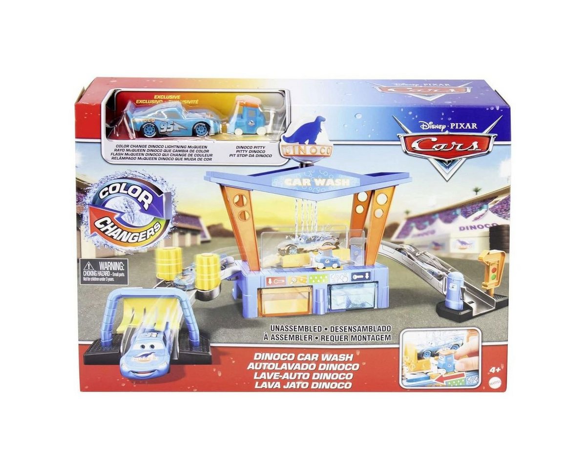 Mattel® Spielzeug-Rennwagen Mattel GTK91 - Disney - Cars - Dinoco Autowaschanlage, Fahrzeug mit Fa von Mattel®