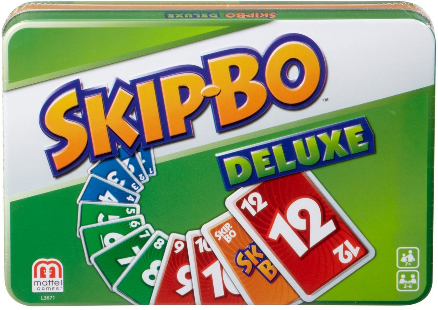Mattel games Spiel Skip-Bo Deluxe Metallbox Mattel games Spiel Skip-Bo Deluxe Metallbox von Mattel games