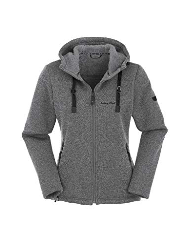 Maul Damen Chieming mit Kapuze Polar-Strickfleece Jacke, Offwhite, 36 Maul Damen Chieming mit Kapuze Polar-Strickfleece Jacke, Offwhite, 36 von Maul