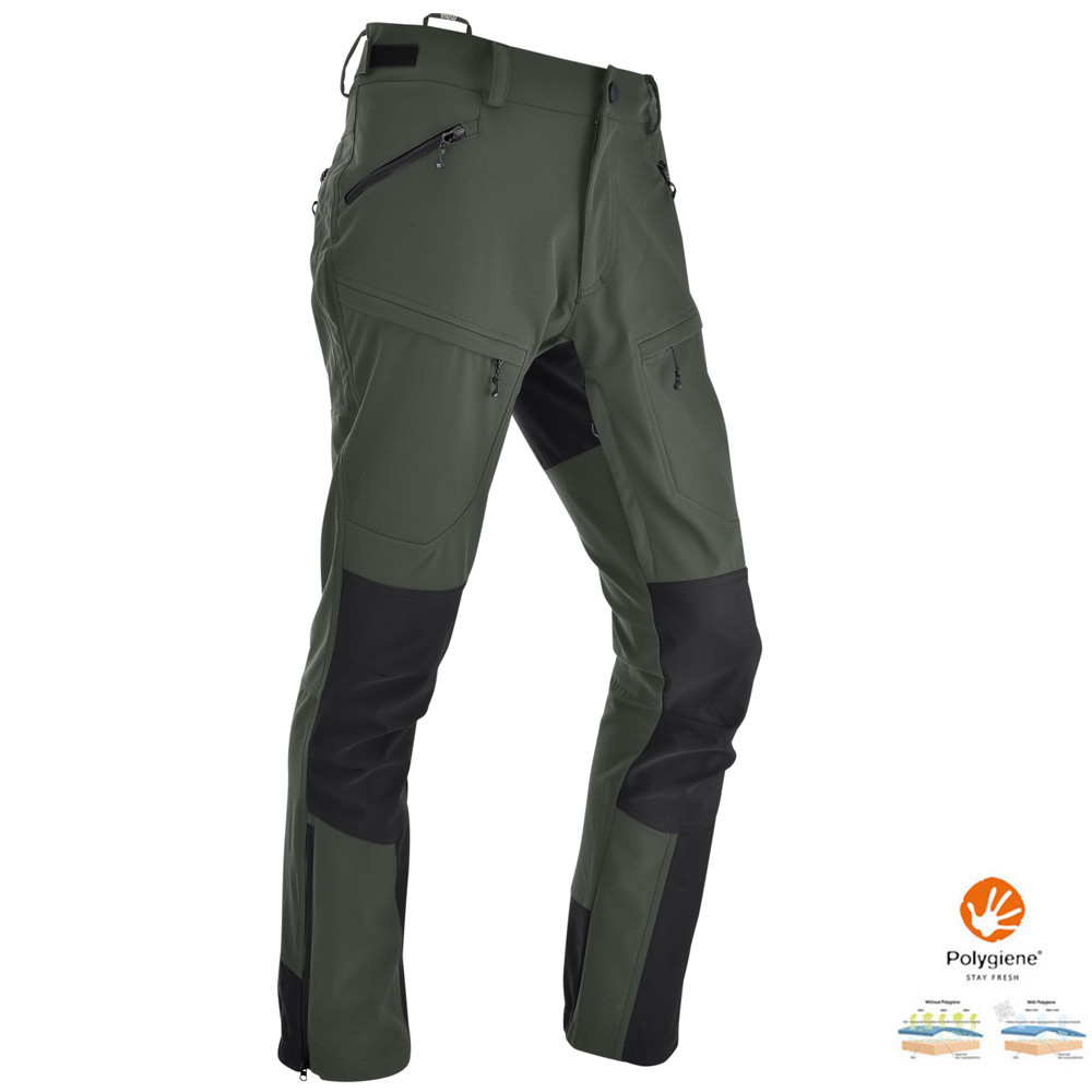 Maul - Gaustatoppen warme winddichte Herren Softshellhose, olive von Maul