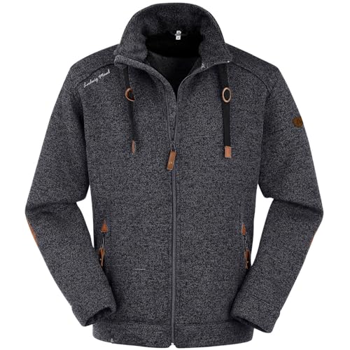 Maul Herren Lichtenau Polar-Strickfleece Jacke, schwarz, 48 Maul Herren Lichtenau Polar-Strickfleece Jacke, schwarz, 48 von Maul