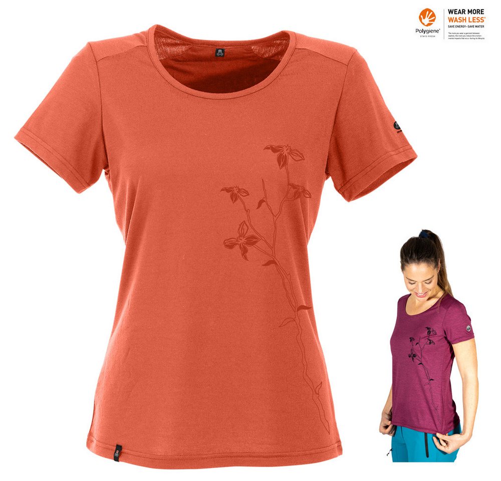 Maul Kurzarmshirt Maul - Bony II Fresh Damen Outdoorshirt Wander T-Shirt, orange Maul Kurzarmshirt Maul - Bony II Fresh Damen Outdoorshirt Wander T-Shirt, orange von Maul