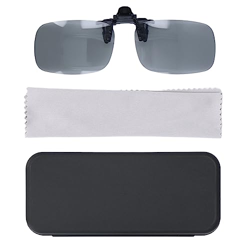 Mavaol Polarisierte Sonnenbrille zum Aufstecken, UV-Schutz, Blendungsreduzierung, leicht, für jedes Wetter, für Outdoor-Aktivitäten, Fahren, Angeln, Reisen (Black Gray) von Mavaol