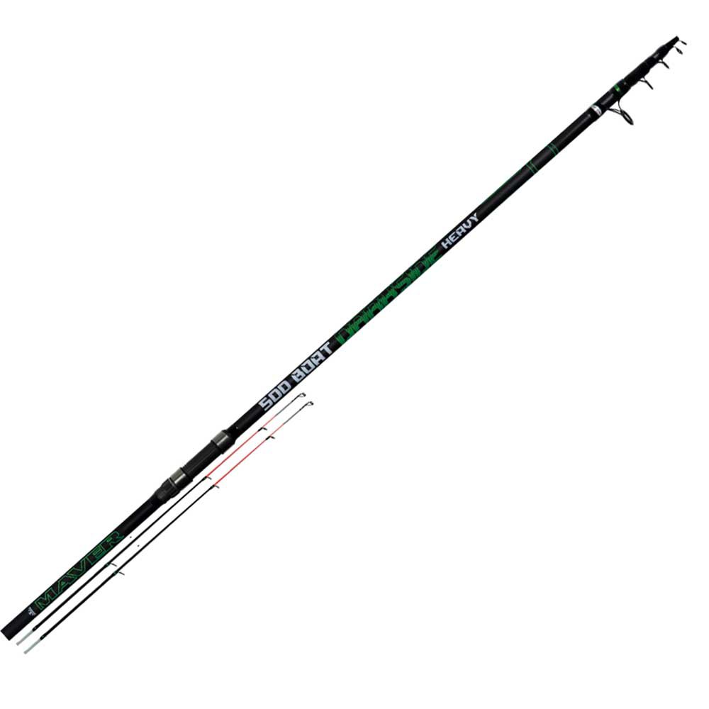 Maver Darkside Heavy Tele Bottom Shipping Rod Silber 5.00 m von Maver