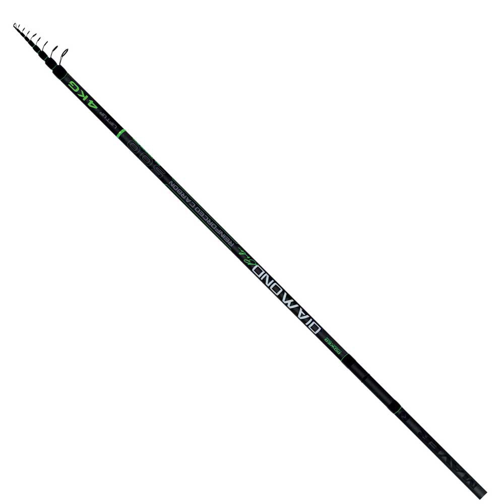 Maver Diamond Tele Bolognese Rod Silber 4.00 m von Maver