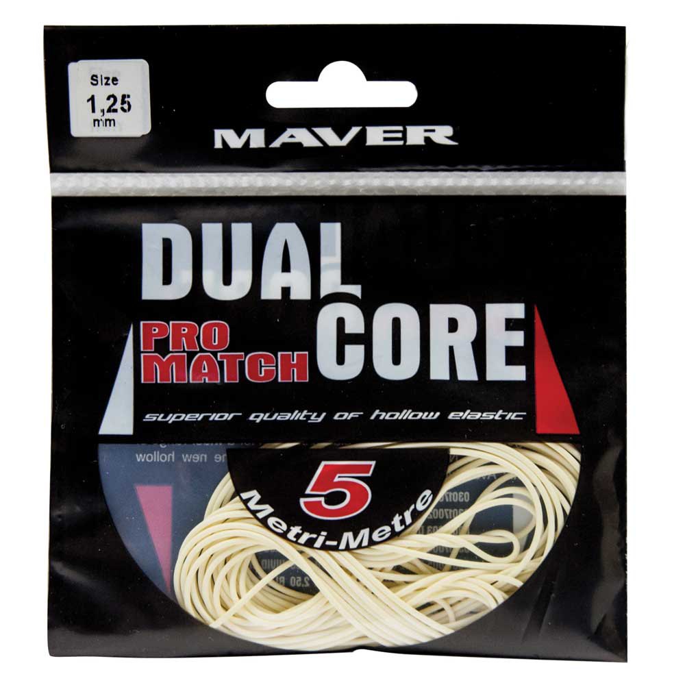 Maver Dual Core Pro Match 5 M Elastic Line Weiß 1.25 mm Maver Dual Core Pro Match 5 M Elastic Line Weiß 1.25 mm von Maver