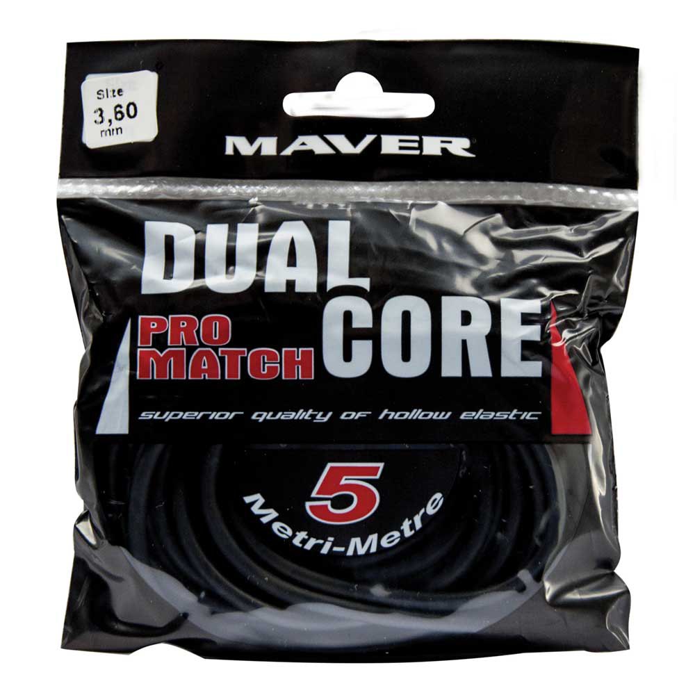 Maver Dual Core Pro Match 5 M Elastic Line Schwarz 3.60 mm von Maver