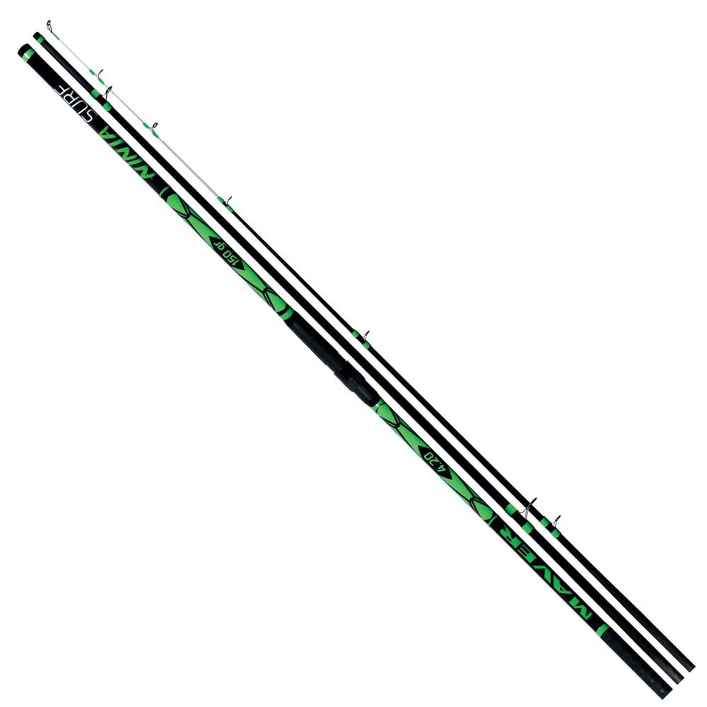 Maver Ninja Surfcasting Rod Silber 4.20 m / 130-150 g Maver Ninja Surfcasting Rod Silber 4.20 m / 130-150 g von Maver
