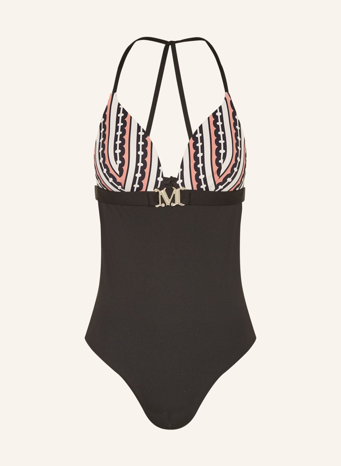 Max Mara Beachwear Neckholder-Badeanzug Clotilde schwarz Max Mara Beachwear Neckholder-Badeanzug Clotilde schwarz von Max Mara BEACHWEAR