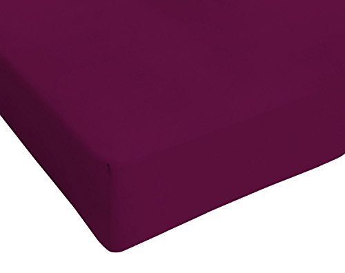 Max color Betttuch 25cm Ecke, Pflaume, french size kleine Doppelte Max color Betttuch 25cm Ecke, Pflaume, french size kleine Doppelte von Italian Bed Linen