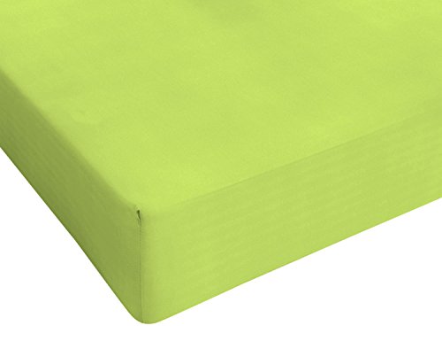 Max color Betttuch 25cm Ecke, Säure grün, maxy Doppelte von Italian Bed Linen
