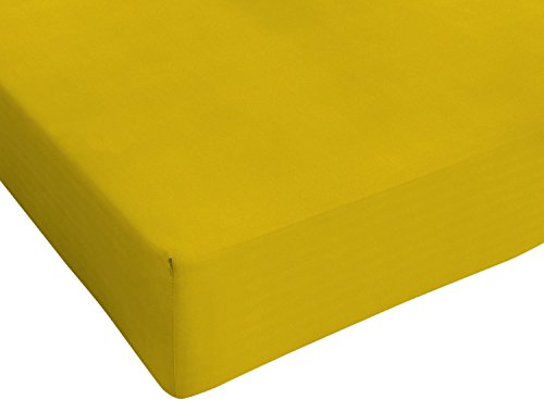 Max color Betttuch 25cm Ecke, Senf, Einzelne Max color Betttuch 25cm Ecke, Senf, Einzelne von Italian Bed Linen