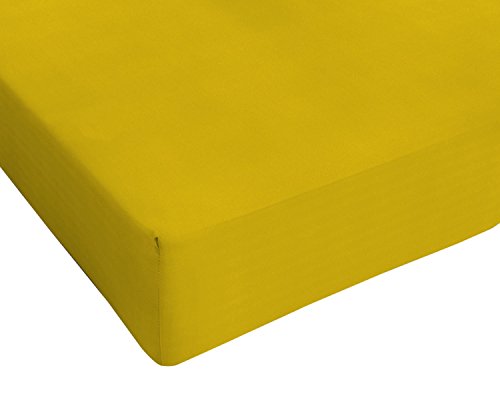 Max color Betttuch 25cm Ecke, Senf, maxy Doppelte Max color Betttuch 25cm Ecke, Senf, maxy Doppelte von Italian Bed Linen