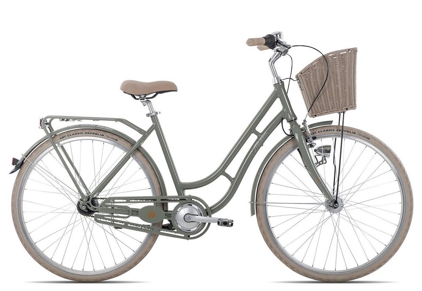 Maxim Cityrad Anno 1902 Wave, 7 Gang Shimano Nexus 7 Rücktritt Schaltwerk, Damenrad Citybike Tiefeinstieg schwarz/grau von Maxim