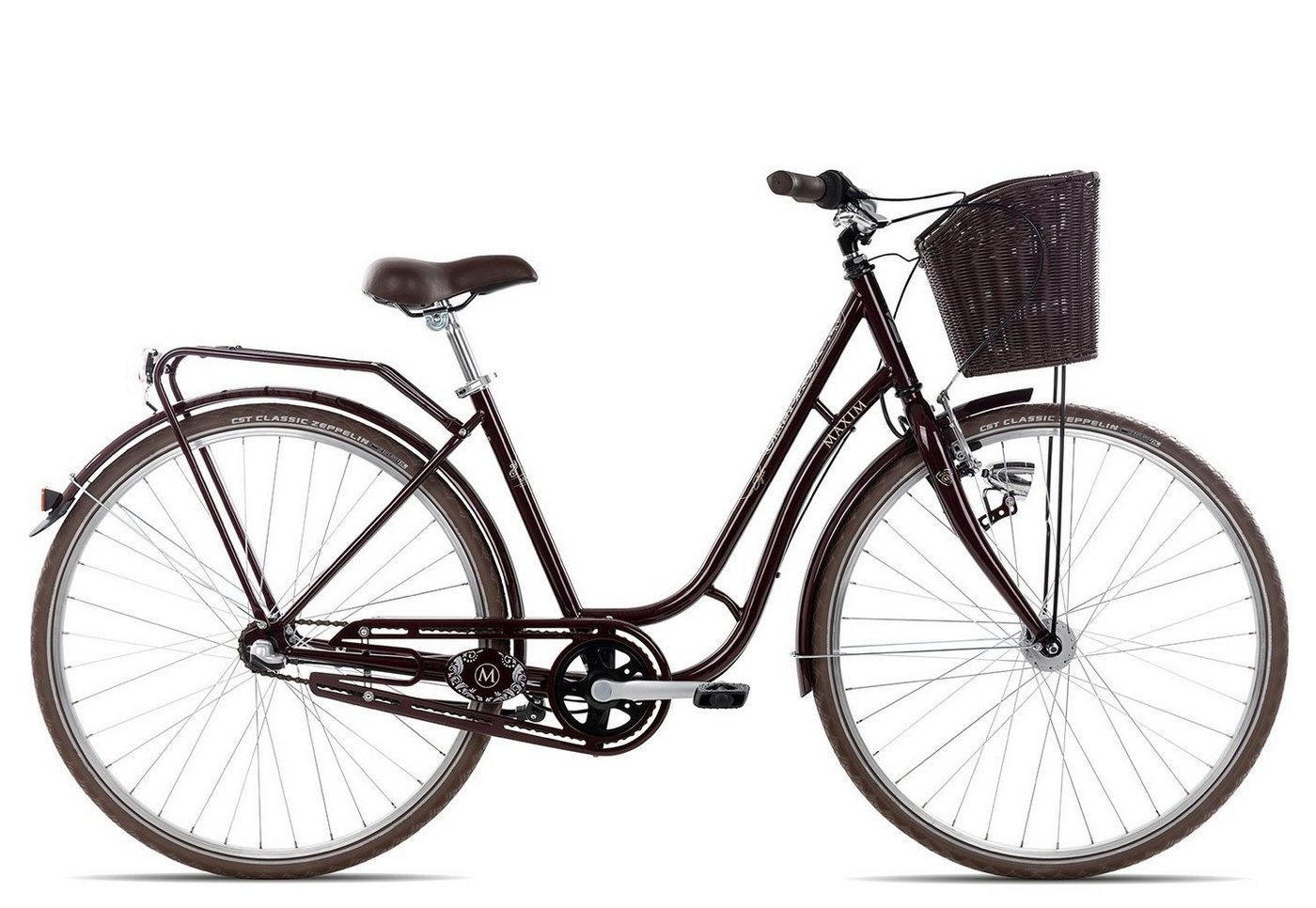 Maxim Cityrad Style Carry Wave, 3 Gang Shimano Nexus 3 Rücktritt Schaltwerk, Damenrad Citybike Tiefeinstieg violett/rosa Maxim Cityrad Style Carry Wave, 3 Gang Shimano Nexus 3 Rücktritt Schaltwerk, Damenrad Citybike Tiefeinstieg violett/rosa von Maxim