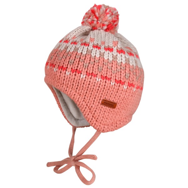 maximo - Baby-Mütze ausgenäht mit Pompon - Mütze Gr 45 cm rosa von Maximo