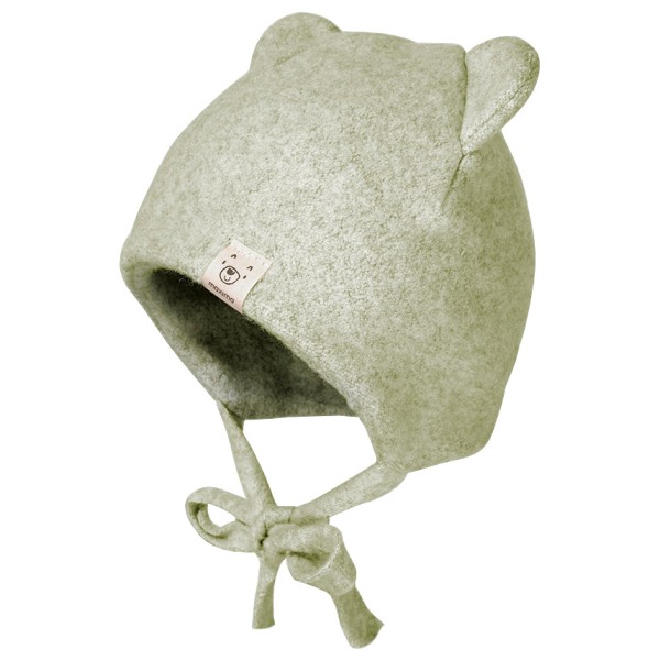 maximo - Baby-Mütze mit Öhrchen - Mütze Gr 43 cm beige von Maximo