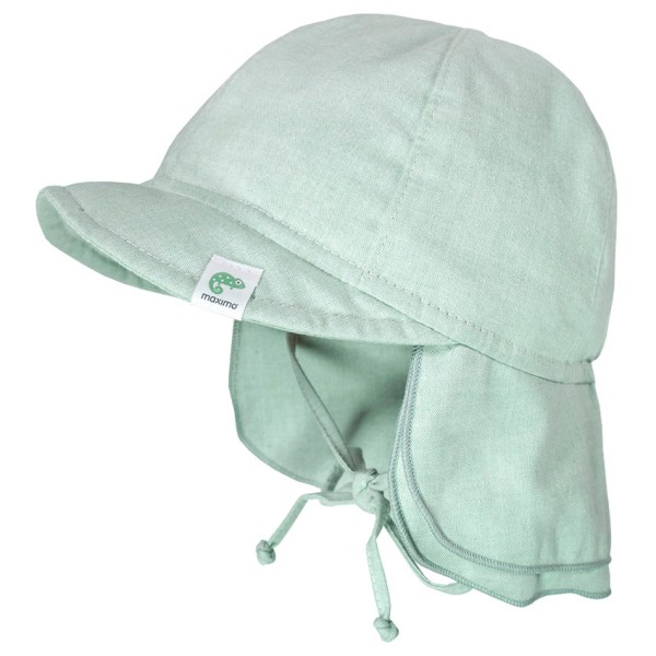 maximo - Baby's Schildmütze Futter Nackenschutz Bindeband - Hut Gr 47 cm grau maximo - Baby's Schildmütze Futter Nackenschutz Bindeband - Hut Gr 47 cm grau von Maximo