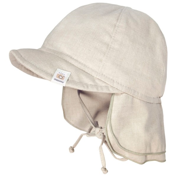 maximo - Baby's Schildmütze Futter Nackenschutz Bindeband - Hut Gr 49 cm beige maximo - Baby's Schildmütze Futter Nackenschutz Bindeband - Hut Gr 49 cm beige von Maximo