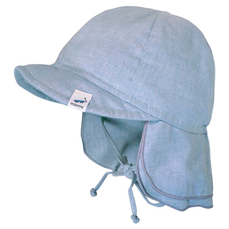 maximo - Baby's Schildmütze Futter Nackenschutz Bindeband - Hut Gr 49 cm grau maximo - Baby's Schildmütze Futter Nackenschutz Bindeband - Hut Gr 49 cm grau von Maximo