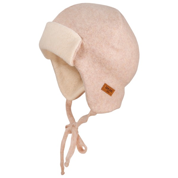 maximo - Kid'S Mini-Parkacap Baumwollfleece mit Teddyfutter - Mütze Gr 43 cm beige/rosa von Maximo