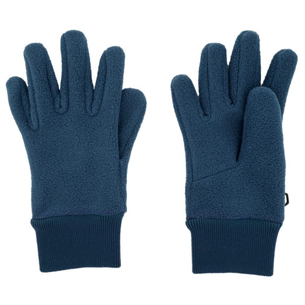 maximo - Kid's Fingerhandschuhe Fleece mit Strickbündchen - Handschuhe Gr 4 blau von Maximo