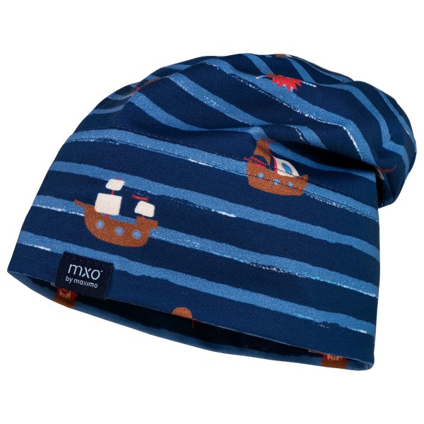 maximo - Kid's Mini Beanie Maritim - Mütze Gr 55 cm blau von Maximo