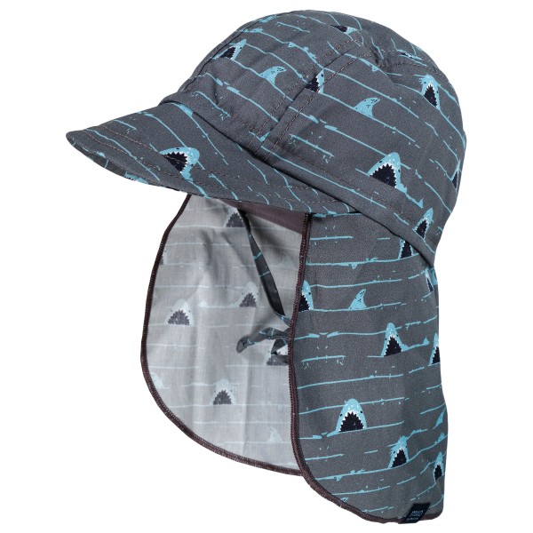 maximo - Kid's Mini Boy Schildmütze Bindeband - Hut Gr 47 cm grau/blau von Maximo