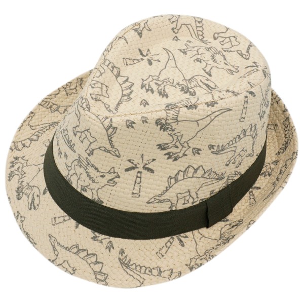 maximo - Kid's Mini Boy Trilby Dino - Hut Gr 47 cm beige von Maximo