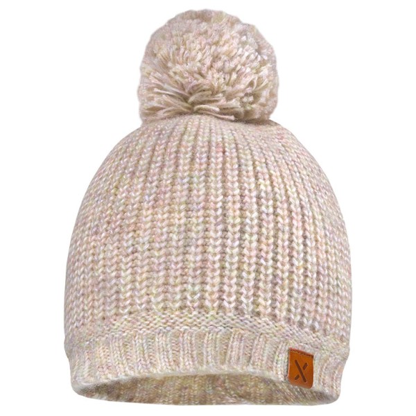 maximo - Kid's Mini Girl-Mütze Pompon Gr 49 cm beige von Maximo