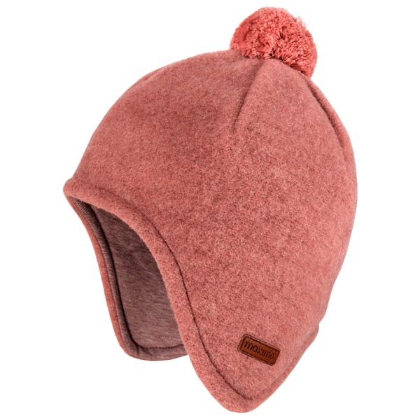 maximo - Kid's Mini-Mütze Fleece Ohrenklappen und Pompon - Mütze Gr 47 cm rosa von Maximo