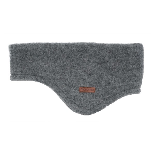 maximo - Kid's Mini-Stirnband ausgenäht Wollfleece - Stirnband Gr 53 cm grau von Maximo