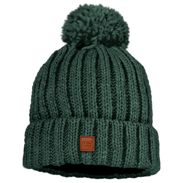maximo - Kid's Mütze Rippe mit Pompon und Fleecefutter - Mütze Gr 51 cm grün maximo - Kid's Mütze Rippe mit Pompon und Fleecefutter - Mütze Gr 51 cm grün von Maximo