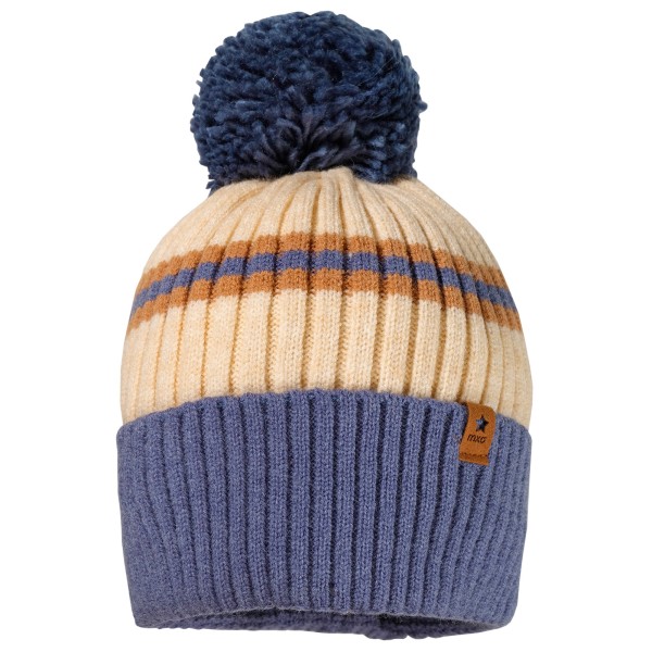 maximo - Kid's Mütze Umschlag mit Pompon und Futter - Mütze Gr 49 cm blau maximo - Kid's Mütze Umschlag mit Pompon und Futter - Mütze Gr 49 cm blau von Maximo