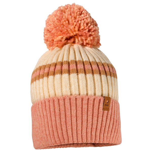 maximo - Kid's Mütze Umschlag mit Pompon und Futter - Mütze Gr 53 cm bunt maximo - Kid's Mütze Umschlag mit Pompon und Futter - Mütze Gr 53 cm bunt von Maximo