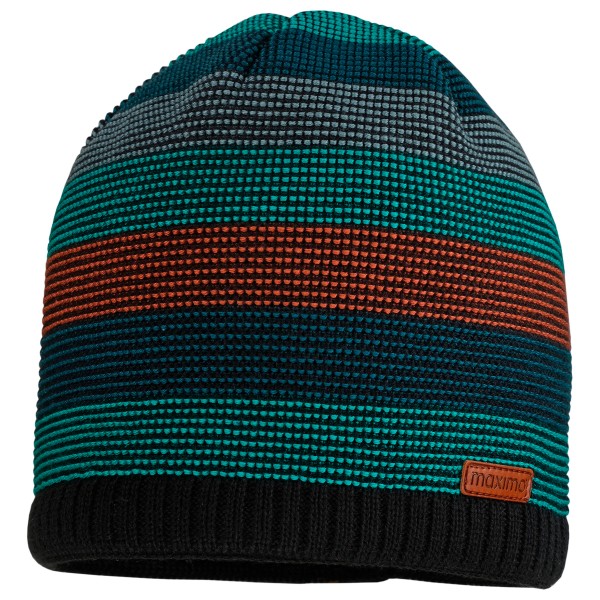 maximo - Mini-Beanie randlos Blockringel - Mütze Gr 53 cm bunt von Maximo