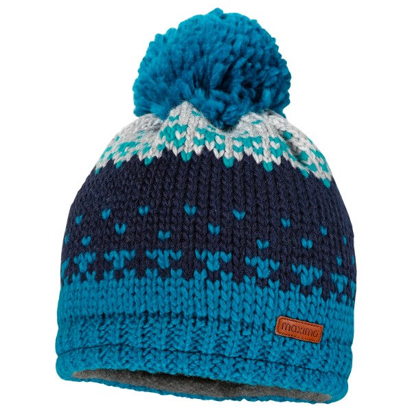maximo - Mini-Mütze Farbwechsel mit Pompon und Futter - Mütze Gr 49 cm blau maximo - Mini-Mütze Farbwechsel mit Pompon und Futter - Mütze Gr 49 cm blau von Maximo