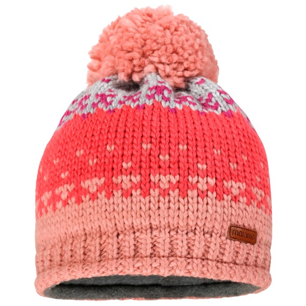 maximo - Mini-Mütze Farbwechsel mit Pompon und Futter - Mütze Gr 55 cm rot maximo - Mini-Mütze Farbwechsel mit Pompon und Futter - Mütze Gr 55 cm rot von Maximo