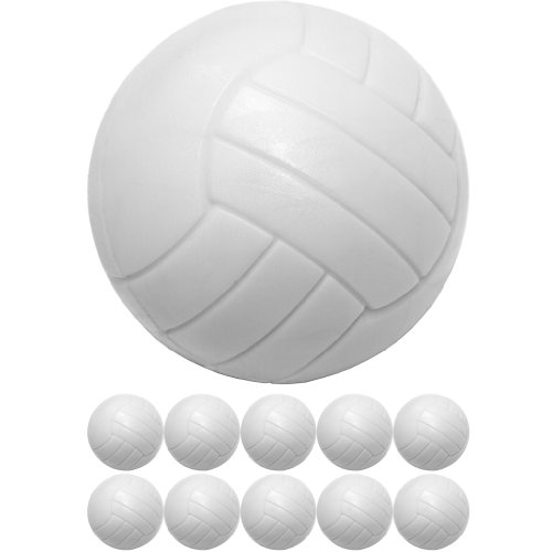 GAMES PLANET 10 Kickerbälle aus ABS, weiß, ⌀ 36 mm, Tischfussball Kicker-Ball von GAMES PLANET