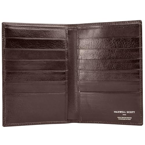 Maxwell Scott - Luxuriöse große Brieftasche aus Leder für Herren - Handgefertigt aus italienischen Vollnarbenhäuten - The Pianillo Dunkelbraun Maxwell Scott - Luxuriöse große Brieftasche aus Leder für Herren - Handgefertigt aus italienischen Vollnarbenhäuten - The Pianillo Dunkelbraun von Maxwell Scott