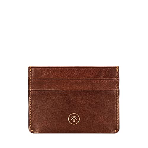 Maxwell Scott - Luxuriöses Damen- Leder- Kreditkartenhalter - Handgefertigt aus italienischen Vollnarbenhäuten - The Savona Cognac Maxwell Scott - Luxuriöses Damen- Leder- Kreditkartenhalter - Handgefertigt aus italienischen Vollnarbenhäuten - The Savona Cognac von Maxwell Scott