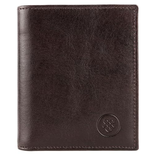 Maxwell Scott - Luxuriöse Herrenleder Bifold Brieftasche mit Münzfach - Handgefertigt aus italienischen Vollnarbenhäuten - The Rocca Dunkelbraun Maxwell Scott - Luxuriöse Herrenleder Bifold Brieftasche mit Münzfach - Handgefertigt aus italienischen Vollnarbenhäuten - The Rocca Dunkelbraun von Maxwell Scott