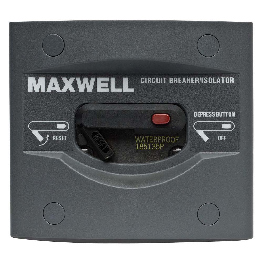 Maxwell 12-24v Circuit Breaker Panel Schwarz 40A von Maxwell