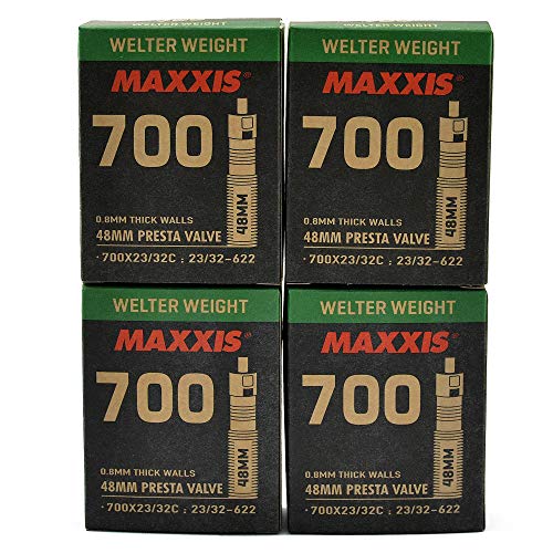 Maxxis Welter STB2033-4-N Gewicht: 700 x 23-32C 48 mm Fahrradschlauch Presta FV, 4 Stück Maxxis Welter STB2033-4-N Gewicht: 700 x 23-32C 48 mm Fahrradschlauch Presta FV, 4 Stück von Maxxis