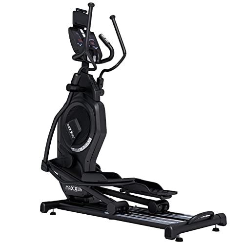 MAXXUS Crosstrainer CX 9.1-29 kg Schwungmasse, Magnetbremse+Luftwiderstand, 150 kg, Pulsmessung, Bluetooth, LCD Display, USB, Tablet Halterung - Ellipsentrainer, Heimtrainer, Hometrainer für Zuhause von Maxxus