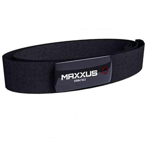MAXXUS Herzfrequenz Monitor HRM 10.1 - Bluetooth, ANT+, EKG Messung, LED-Ring - Brustgurt, Herzfrequenzmesser, Pulsmesser, Herzfrequenz-Sensor, Pulsgurt von Maxxus